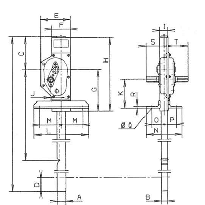 Домкрат реечный для шлюзов SCH-W15 