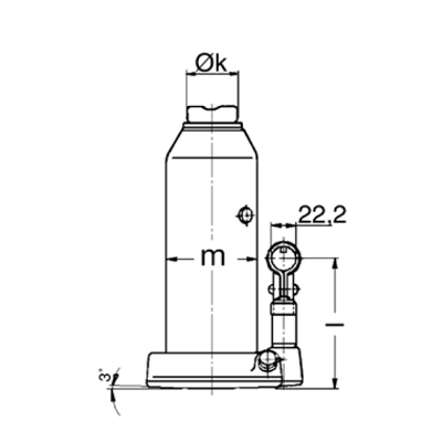 Домкрат бутылочный PFAFF HWH KS 12.0
