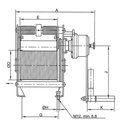 Лебёдка консольная сценическая SW K LAMBDA  BGV C1