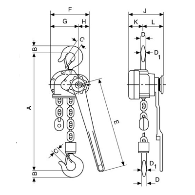 Рычажная ручная таль Pul-Lift D85-1500 ATEX