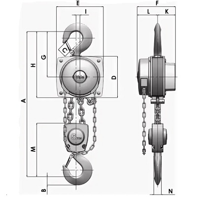 Таль цепная YL-3000 ATEX basic
